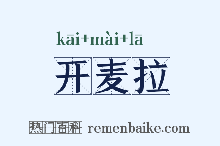 开麦拉是什么意思的图片